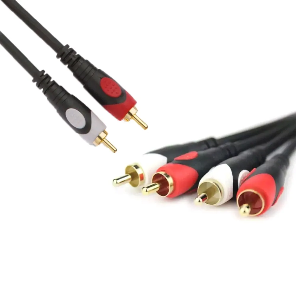 2 RCA TO 2 RCA GOOD QUALITY CABLE 5M