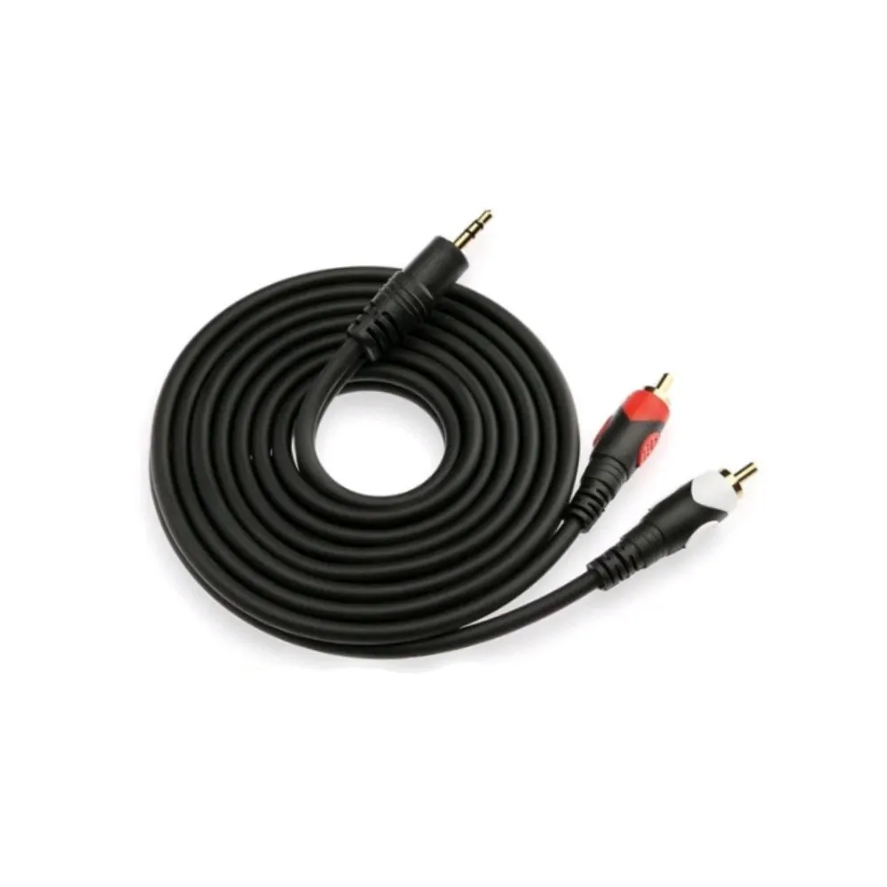 3.5MM STEREO TO 2 RCA GOOD QUALITY CABLE 5M