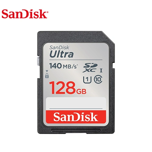 SANDISK 128GB ULTRA 140MB/S CLASS 10 SD MEMORY CARD