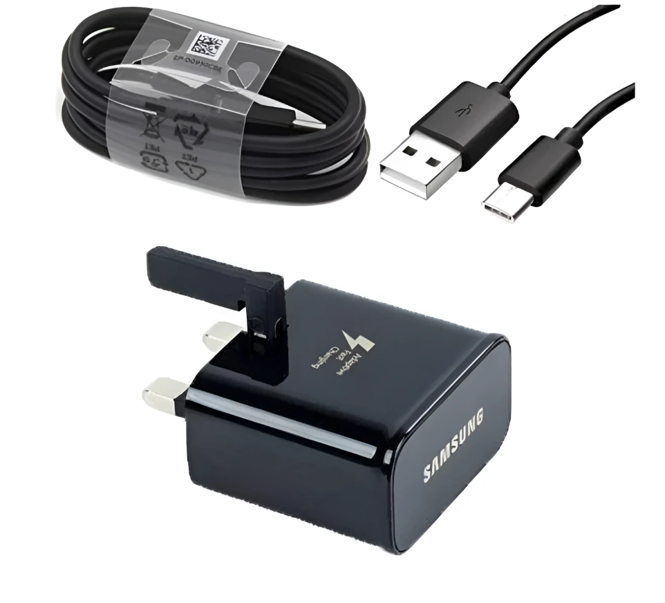 SAMSUNG S10 FAST PHONE CHARGER WITH TYPE-C CABLE