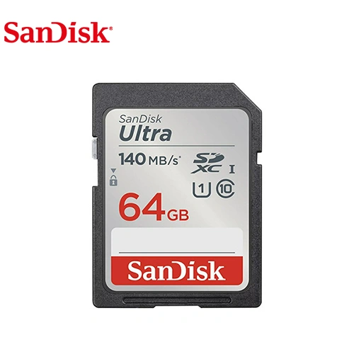 SANDISK 64GB ULTRA 140MB/S CLASS 10 SD MEMORY CARD