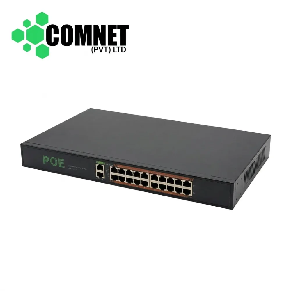 DIEWU 24PORT 10/100 POE + 2PORT GIGABIT UNMANAGE SWITCH