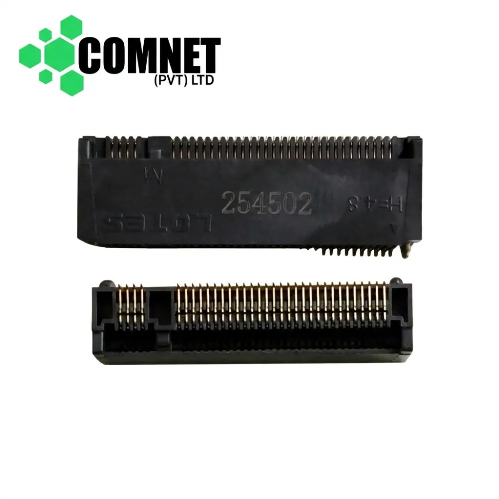LOTES ORIGINAL 67-Pin M.2 (NGFF) SSD CONNECTOR M-KEY (4.8H)
