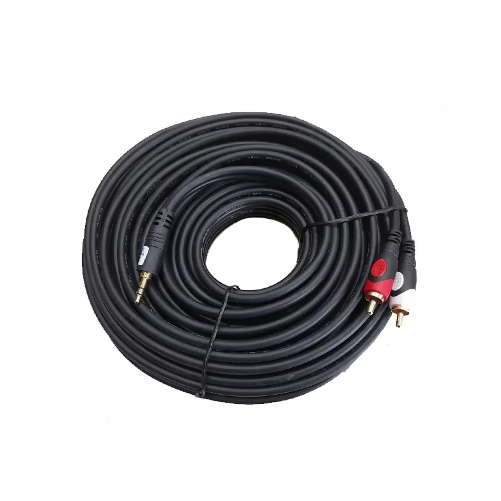 3.5MM STEREO TO 2 RCA CABLE 15M