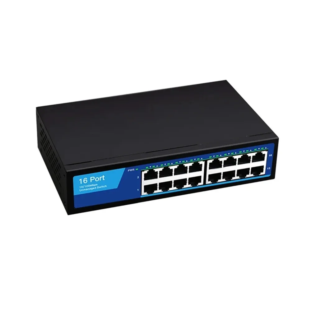 DIEWU 16-PORT 10/100 NETWORK SWICH (METAL)