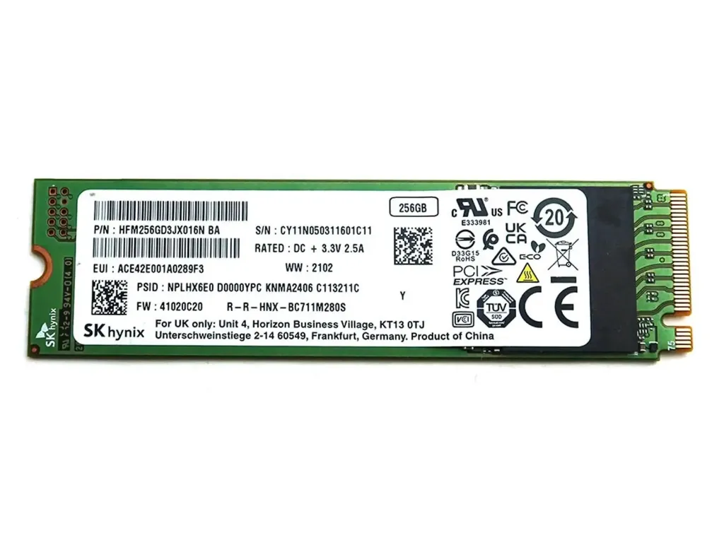 256GB NVME SSD DRIVE GEN 4 X 4