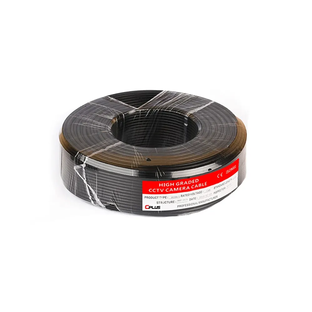 CPLUS 3C-2V 200M FULL COPPER COAXIAL CABLE ROLL | ComNet Pvt Ltd