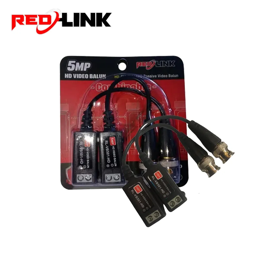 REDLINK 5MP HD-CVI | TVI | AHD PASSIVE VIDEO BALUN CONNECTOR FOR CCTV CAMERA | RL-VB501-HD