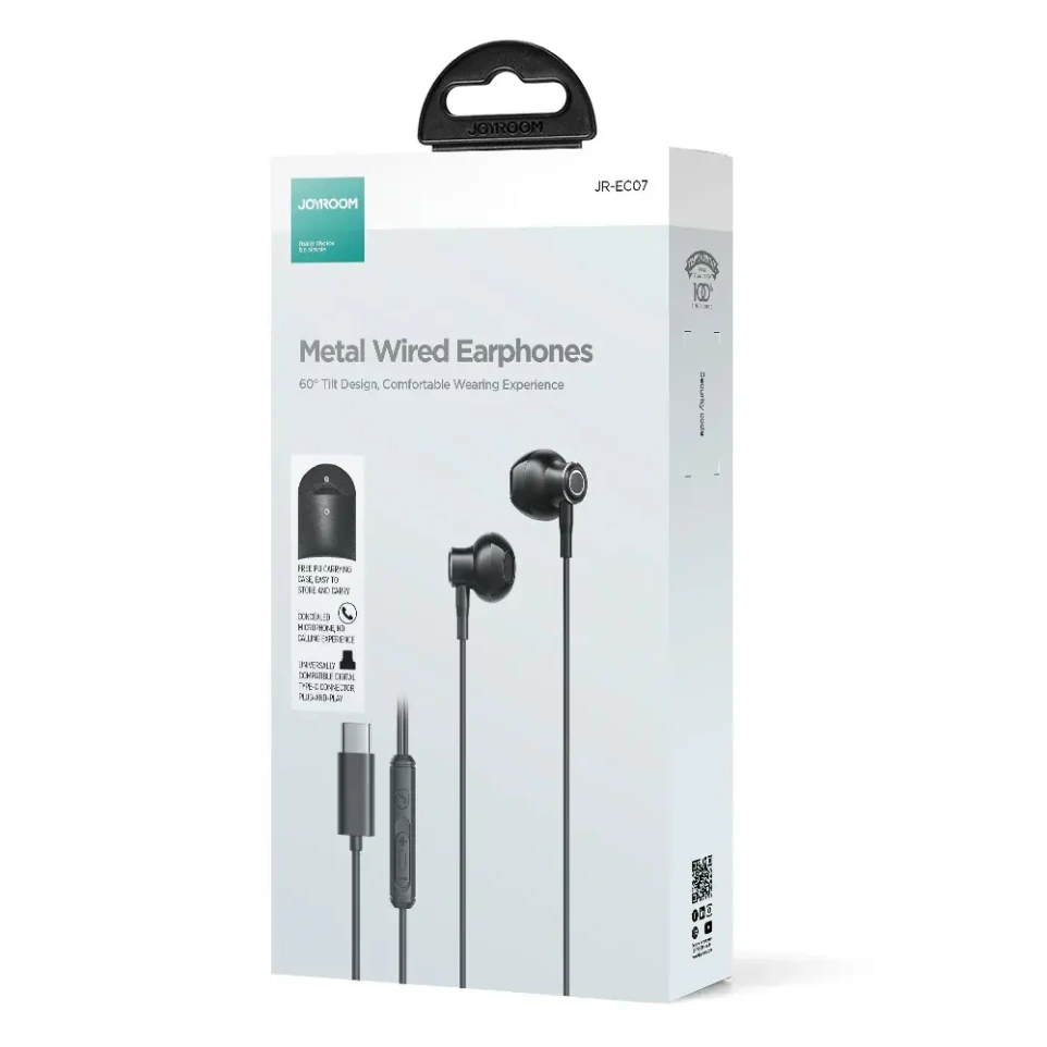 JOYROOM JR-EC07 METAL WIRED EARPHONES