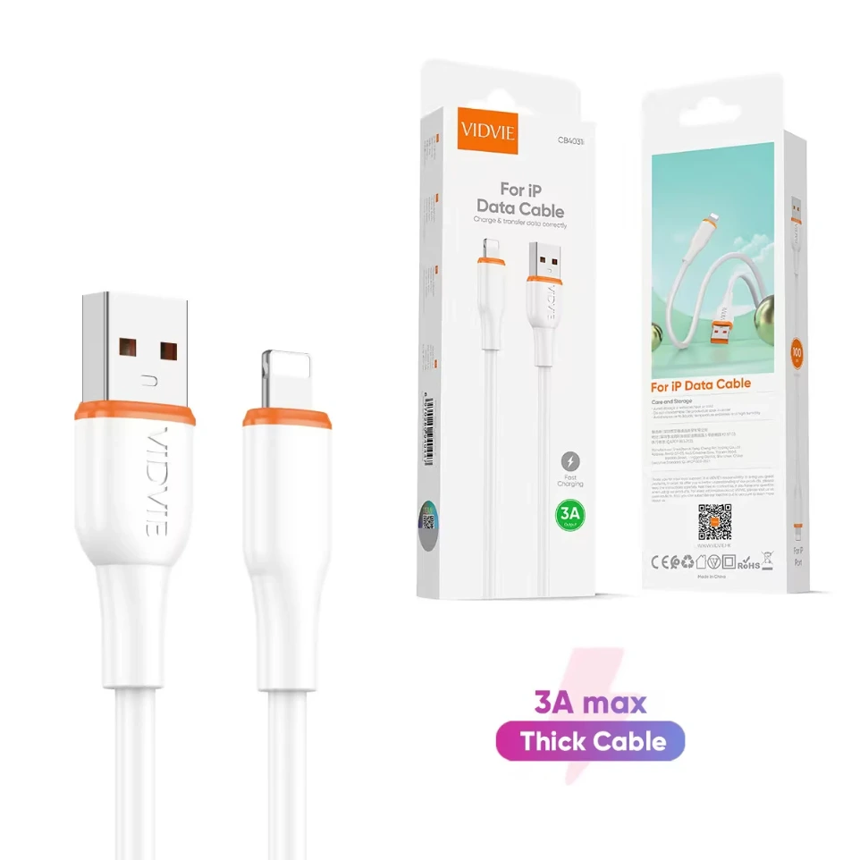 VIDVIE V8 CB4031I USB TO LIGHTHING CABLE