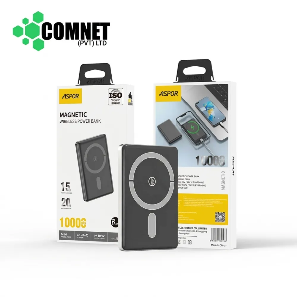 ASPOR A382 10000MAH WIRELESS POWER BANK