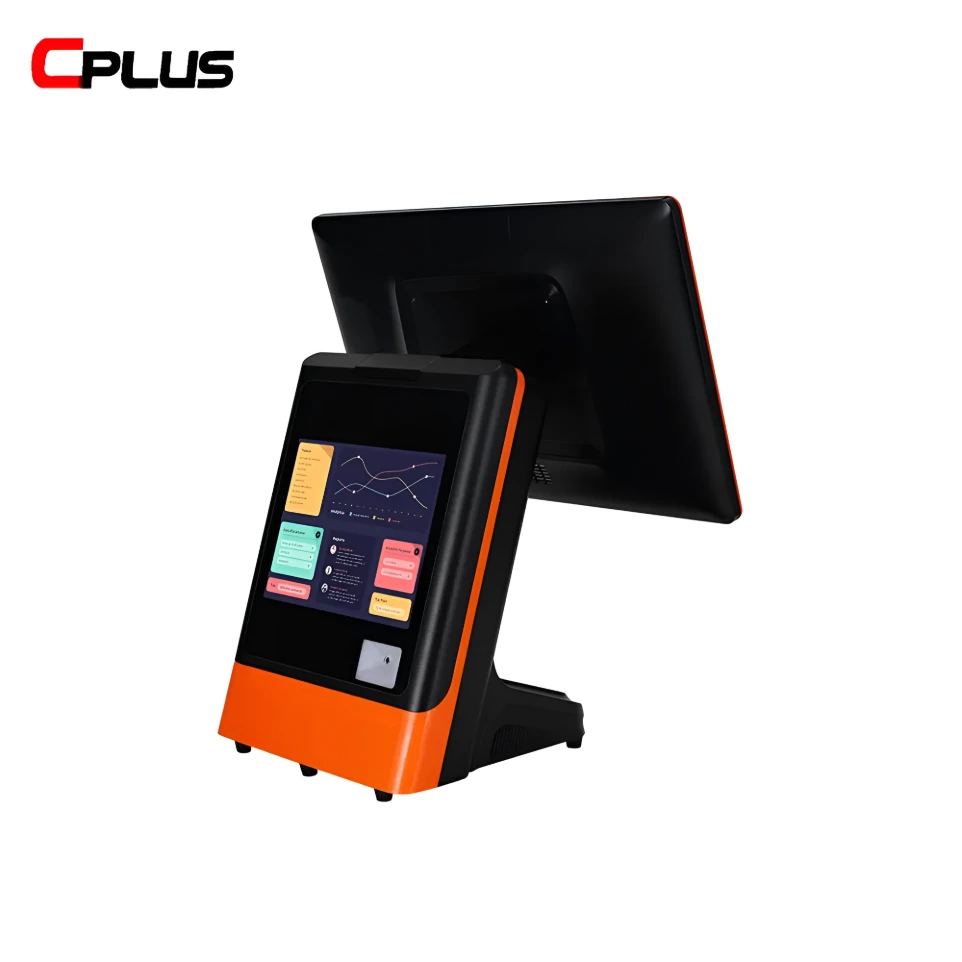 CPLUS C106 CORE I5 4TH GEN POS SYSTEM | 8GB RAM | 256GB SSD | 15.6'' SINGLE TOUCH SCREEN WITH 8'' CUSTOMER DISPLAY
