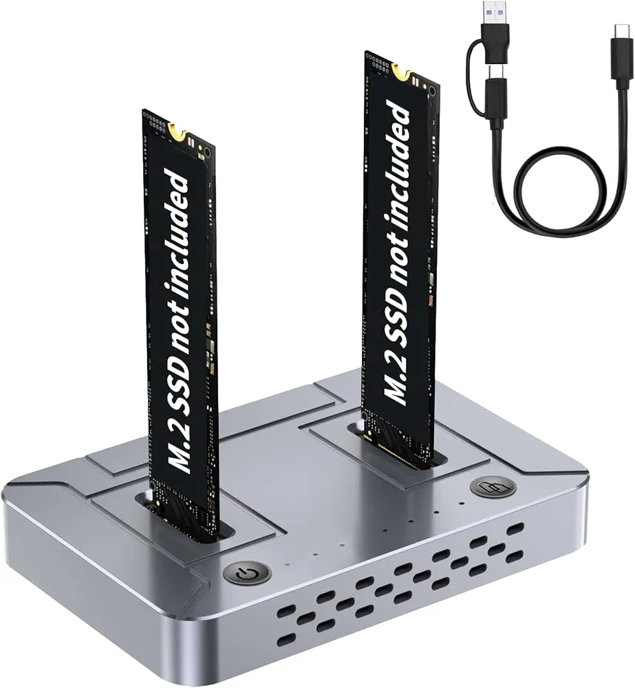 M.2 NVME & NGFF DUAL BAY DOCKING STATION