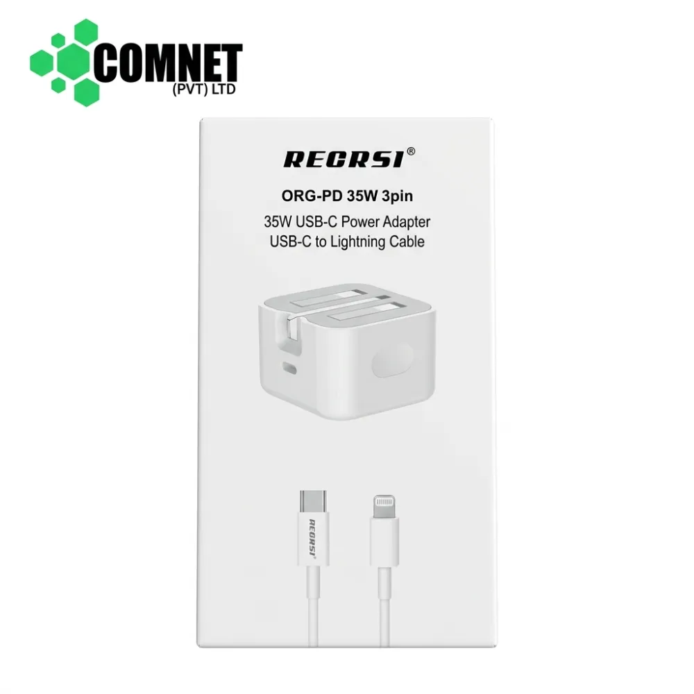 RECRSI CH-D4 2.4A CHARGER WITH LIGHTNING CABLE