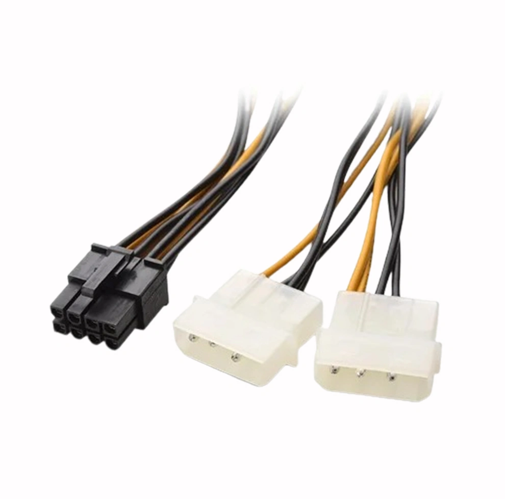POWER EXTENTION 4PIN X 2 TO 6+2 8PIN CONNECTOR