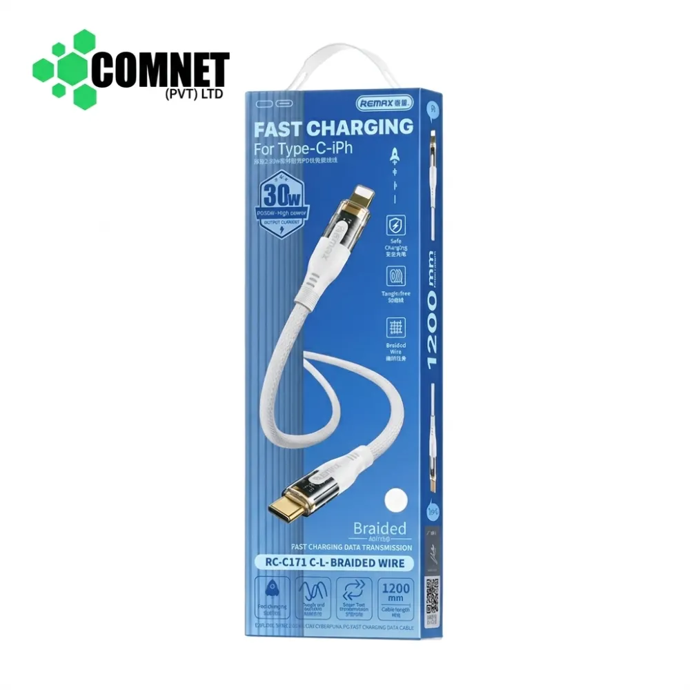REMAX RC-C171 TYPE-C TO LIGHTNING FAST CHARGING DATA CABLE