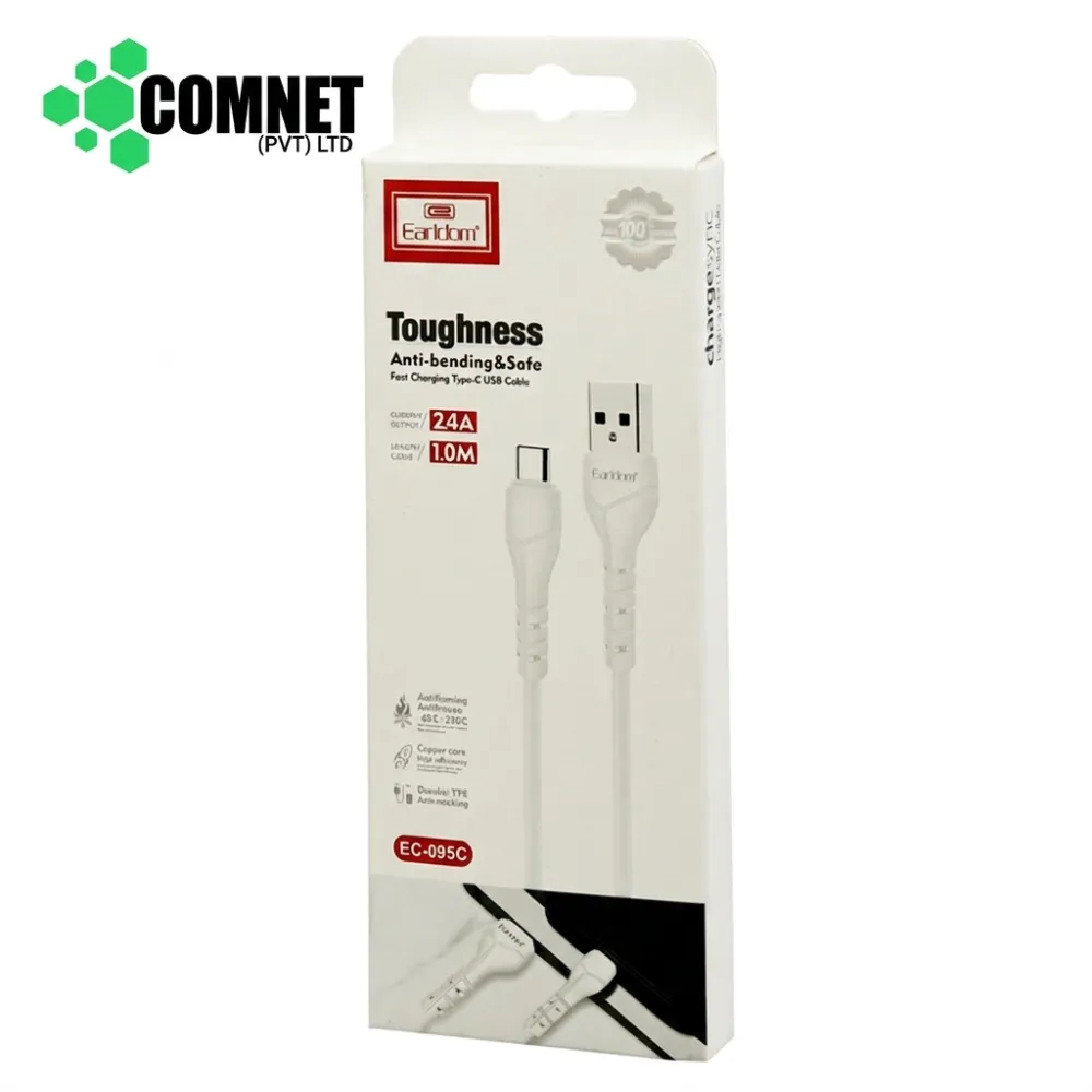 EARLDOM EC-095C USB TO TYPE-C DATA CABLE (2.4A) 1M