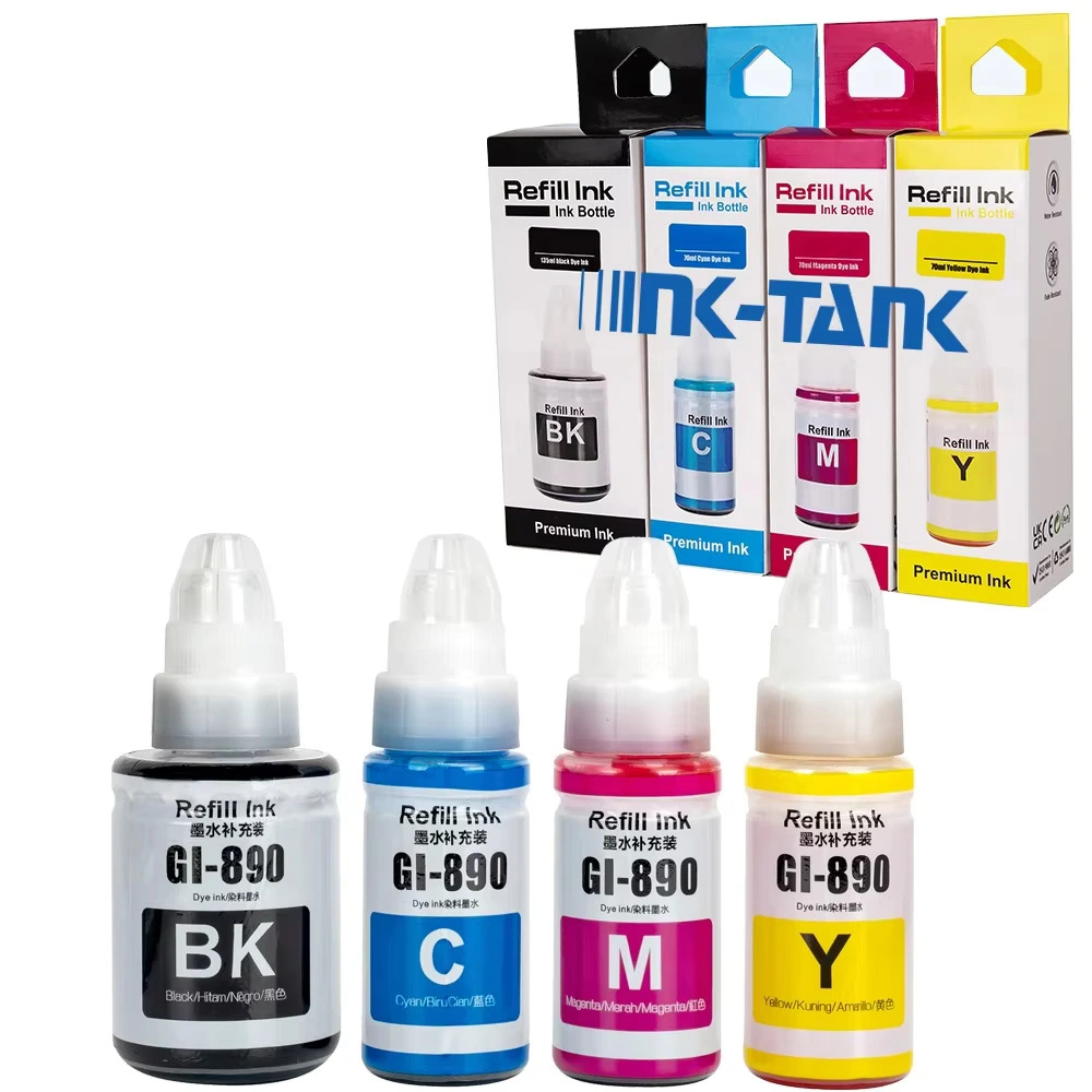 Canon 890 InkTank Printer 4 color Compatible InkBottle