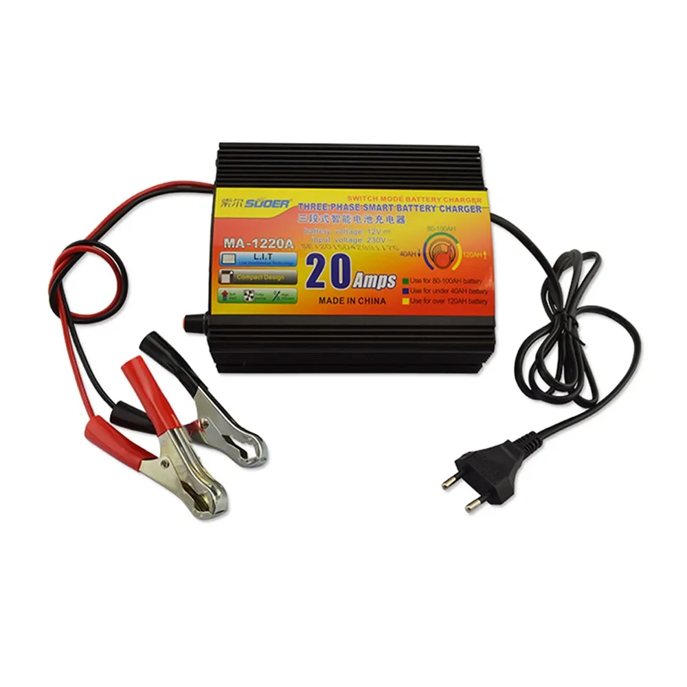 SUOER 20A BATTERY CHARGER MA-1220A